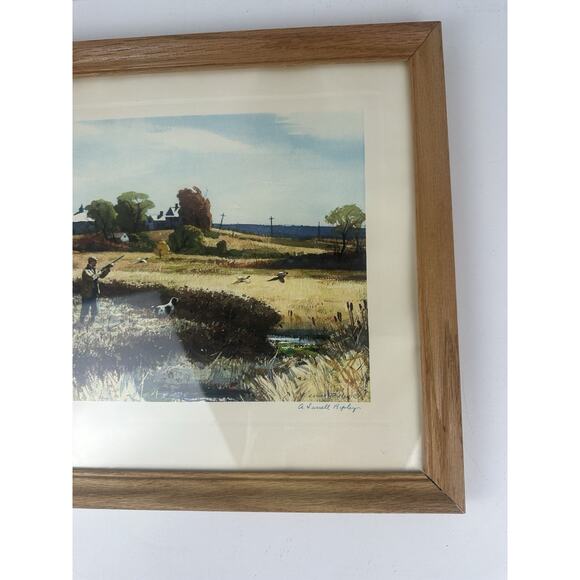 Vtg Aiden Lassell Ripley Signed Print Start Of The Season Framed Picture Artwork - Picture 3 of 10